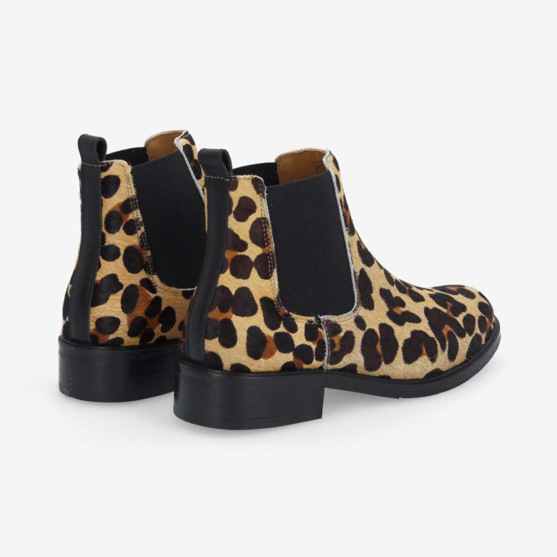 CANDIDE CHELSEA W - P.ANIMAL/NAPPA -  LEOPARD/MARRON/NOIR